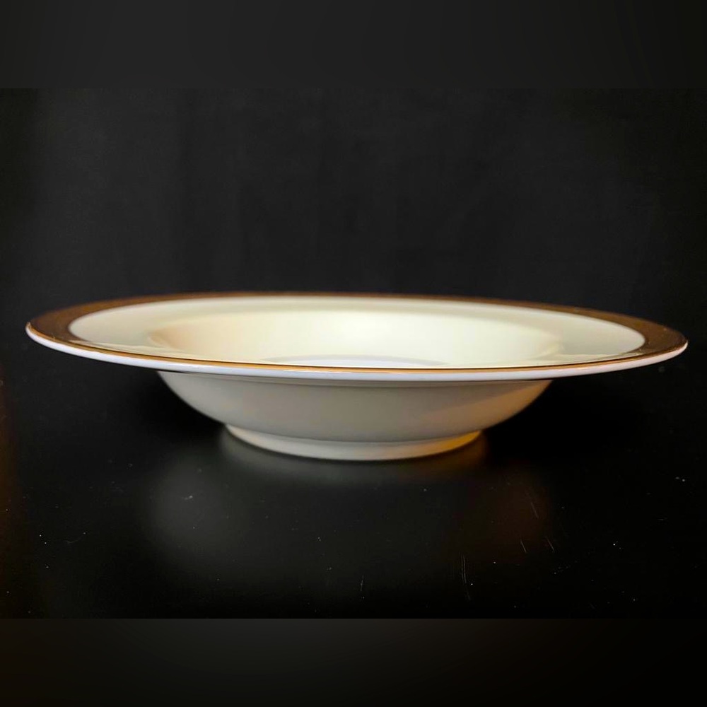 NORITAKE CHINA Goldkin 4985 Rim Soup Bowl 8” Made in Japan 🇯🇵